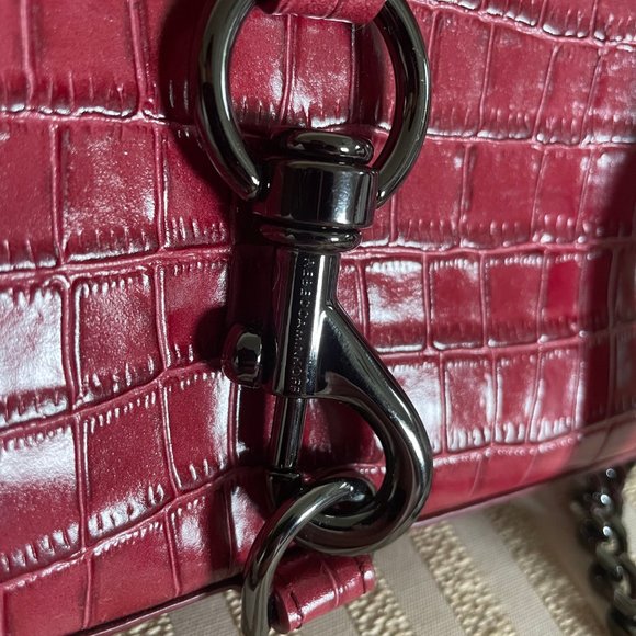 New Rebecca Minkoff Mini M.A.C. Crossbody RARE Cardinal Red (MSRP $228) - Picture 11 of 11
